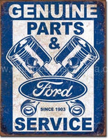 Ford Parts And Service Tin Sign