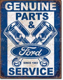 Ford Parts And Service Tin Sign