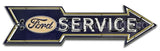 Ford Service Arrow Metal Sign Art-24X7 Metal Sign