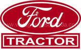 Ford Tractors Die-Cut Red Reproduction Steel Sign Metal Sign