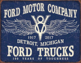 Ford Truck 100 Years Tin Sign
