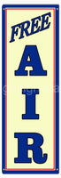 Free Air Gas Station Sign Tin