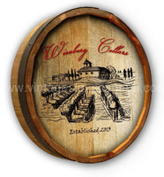 French Vineyard Quarter Barrel Sign - Vintage Signs Canada
