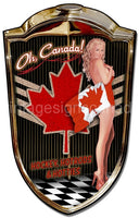 Grill Sign Canadian Babe Vintage Metal Metal Sign