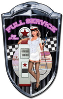 Grill Sign Gas Pinup Vintage Metal Metal Sign