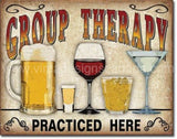 Group Therapy Tin Sign - Vintage Signs Canada