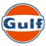 Gulf Die-Cut 12" Round Tin Sign - Vintage Signs Canada