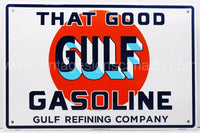 Gulf That Good Gas Tin Sign
