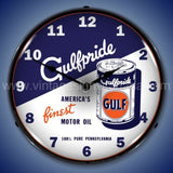 Gulfpride Motor Oil 2 Led Clock