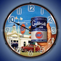 Gulfpride Motor Oil Led Clock