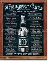 Hang Over Cures Tin Sign - Vintage Signs Canada