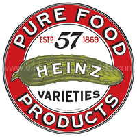 Heinz Round Tin Sign - Vintage Signs Canada
