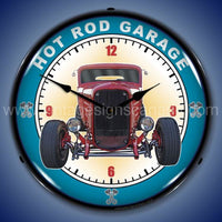 Hot Rod Garage Led Clock