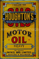Houghton's Oil Steel Sign - Vintage Signs Canada
