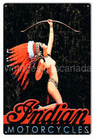 Indian Motorcycle Co. Poster Metal Sign Tin