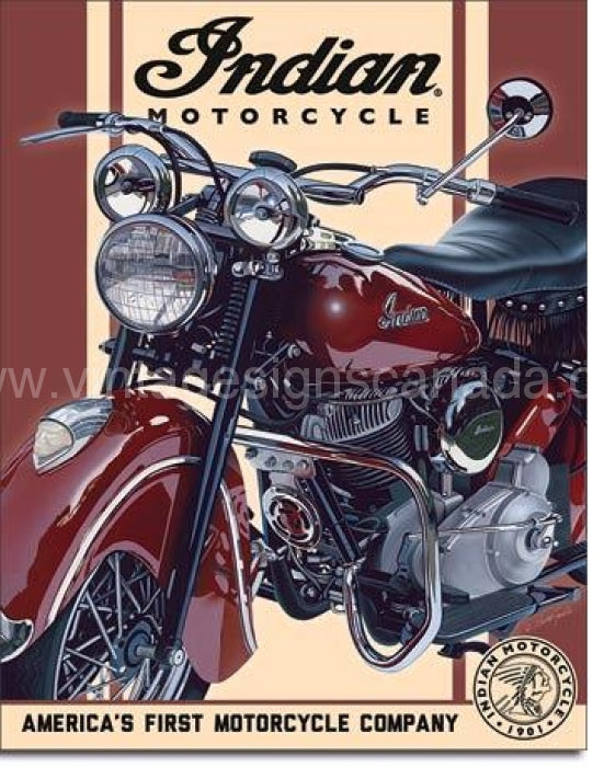 Indian Motorcycle Tin Sign