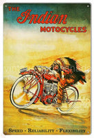 Indian Motorcycles Poster Tin Sign