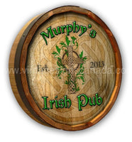 Irish Pub Quarter Barrel Sign - Vintage Signs Canada