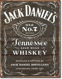 Jack Daniels Wood Tin Sign