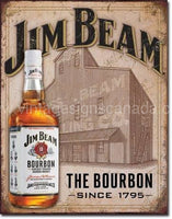 Jim Beam Since 1795 Tin Sign
