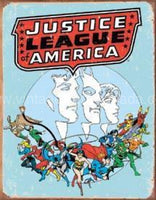 Justice League Retro Tin Sign