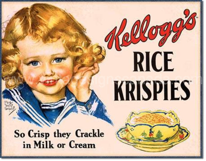 Kelloggs Rice Krispies Tin Sign