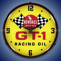 Kendall Gt-1 Racing Oil Led Clock