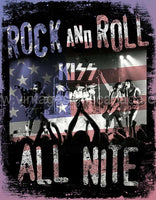 Kiss All Nite Tin Sign