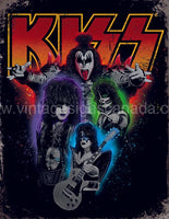 Kiss Band Tin Sign