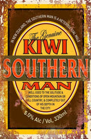 Kiwi Southern Man Steel Sign Tin