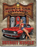 Legends-Muscle Car Garage Tin Sign - Vintage Signs Canada