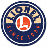 Lionel Logo Round Tin Sign