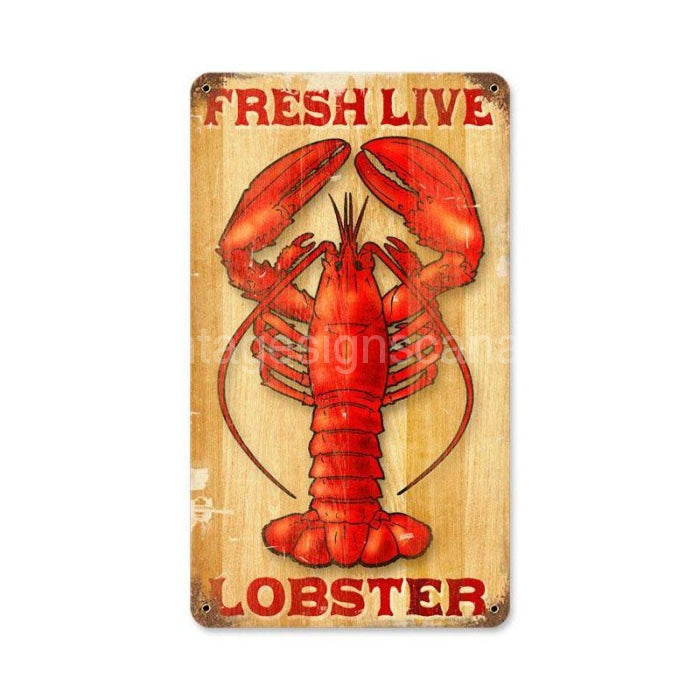 Lobster Vintage Metal Sign Metal Sign