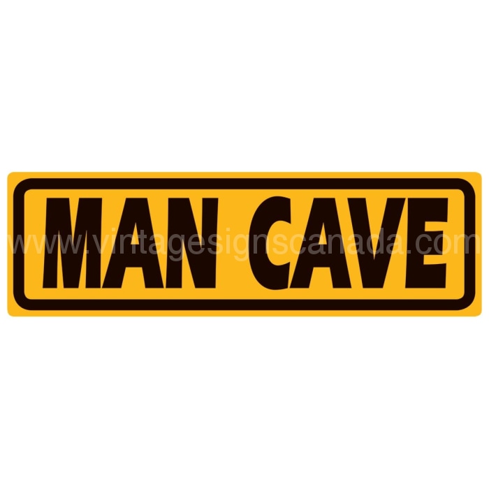 Man Cave Embossed Tin Sign