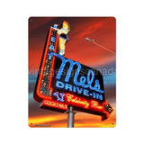 Mels Sunset Vintage Sign-12X15 Metal Sign