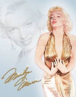 Monroe Gold Dress Tin Sign