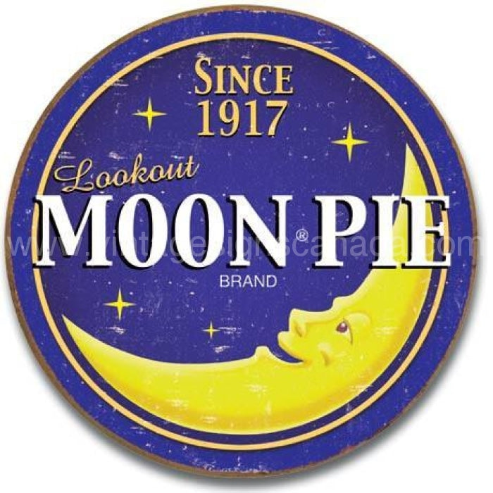 Moon Pie-Round Logo Tin Sign