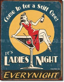 Moore-Ladies Night Tin Sign - Vintage Signs Canada