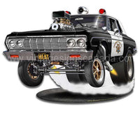 Mopar Cop Car Cut-Out Vintage Metal Sign-18X13 Metal Sign