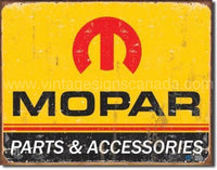 Mopar Logo 64-71 Tin Sign - Vintage Signs Canada