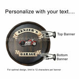 Motorcycle Personalized Quarter Barrel Sign