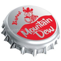 Mountain Dew Bottle Cap Tin Sign - Vintage Signs Canada