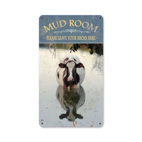 Mud Room-Cow Tin Sign