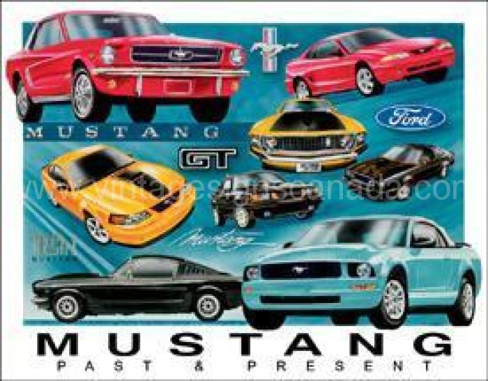 Mustang Tin Sign