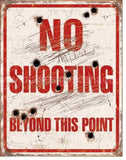 No Shooting Tin Sign - Vintage Signs Canada