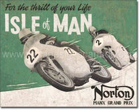 Norton-Isle Of Man Tin Sign