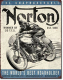 Norton Winner Tin Sign