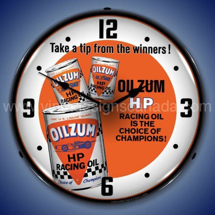 Oilzum Hp Oil Led Clock