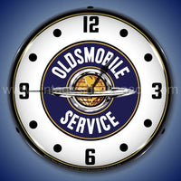 Oldsmobile Service Led Clock