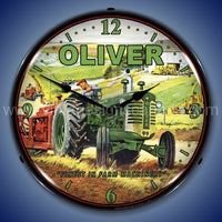 Oliver Tractor Led Clock